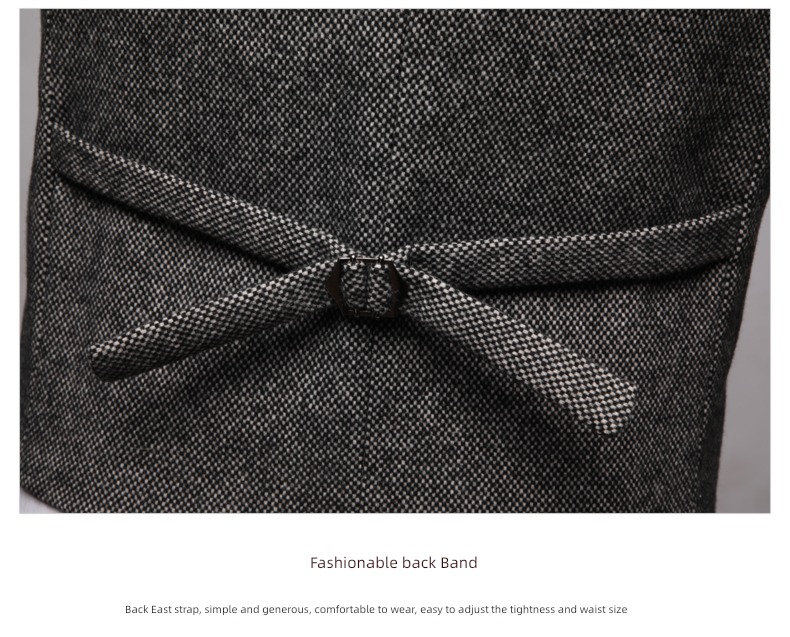 Autumn and winter Wool Inner lap handsome man 's suit Vest