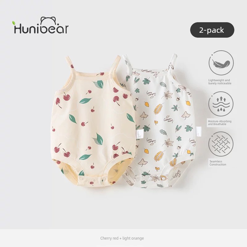Baby Girl Onesie Summer Infant Vest Sling — 7