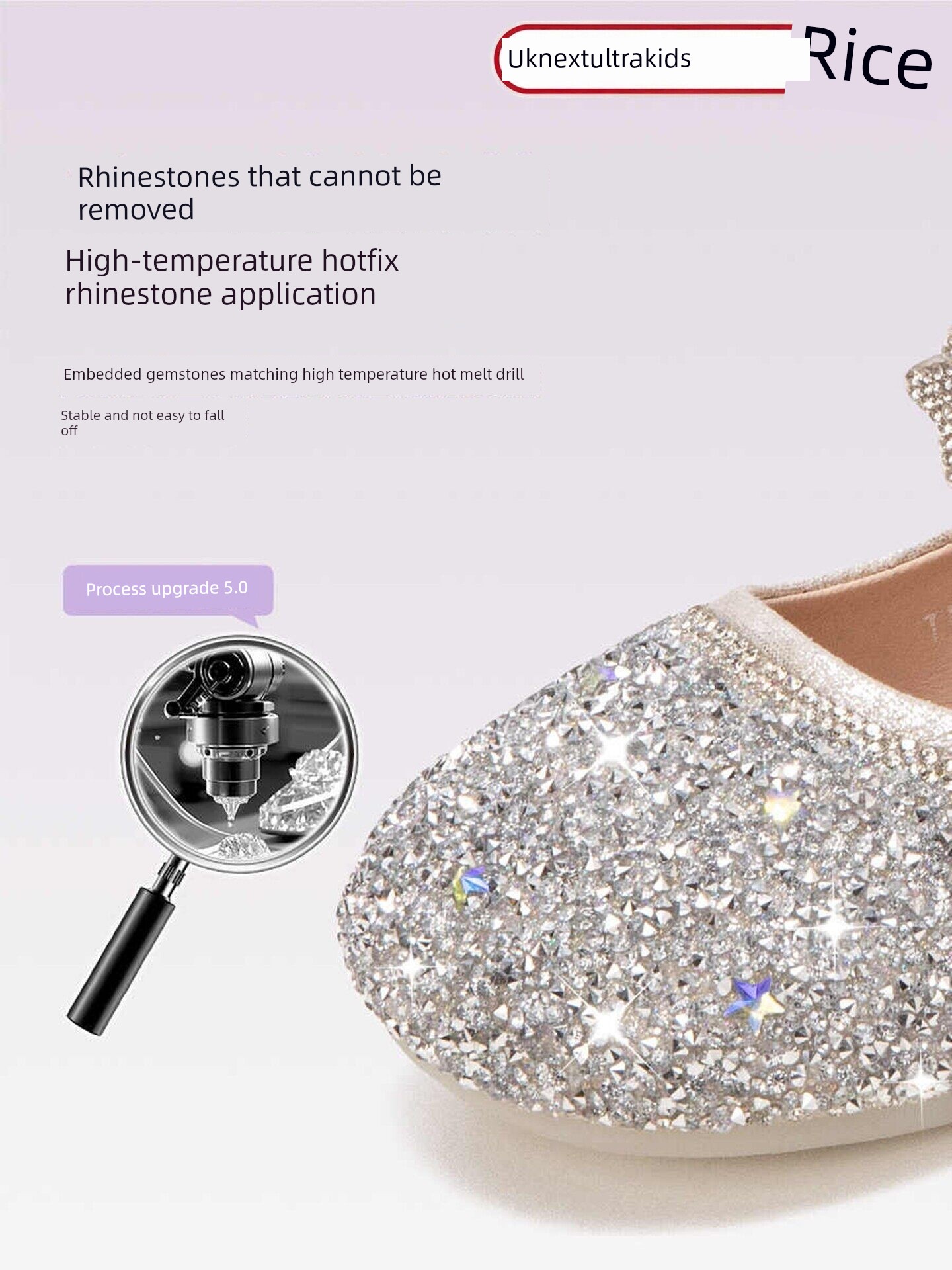 British Nu High-End Little Girl Princess Shoes, Girls' Dress Shoes, Beautiful Crystal Shoes, 2026 New Spring and Summer Single Shoes — 3