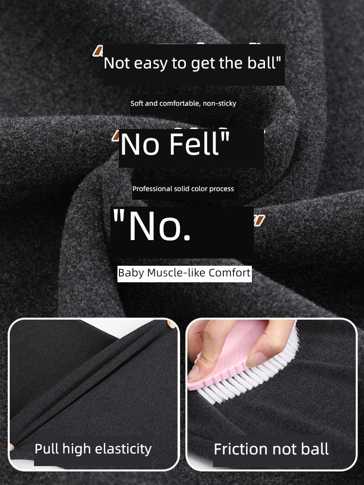 winter Plush trousers female Autumn and winter dark grey Terry pants little chap High waist Sagging sensation Wide leg pants corduroy trousers