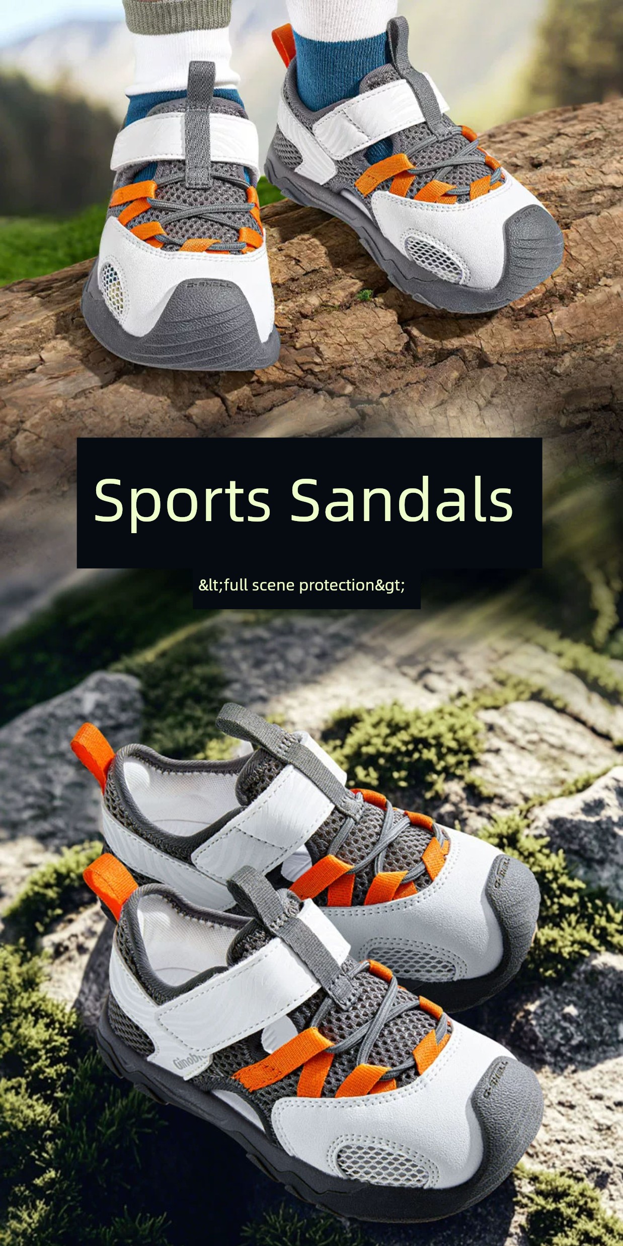 Jinopu Functional Shoes 25Th Summer New Children's Shoes for Boys and Girls, Toddler Shoes, Hiking Sandals Gw1760 — 1