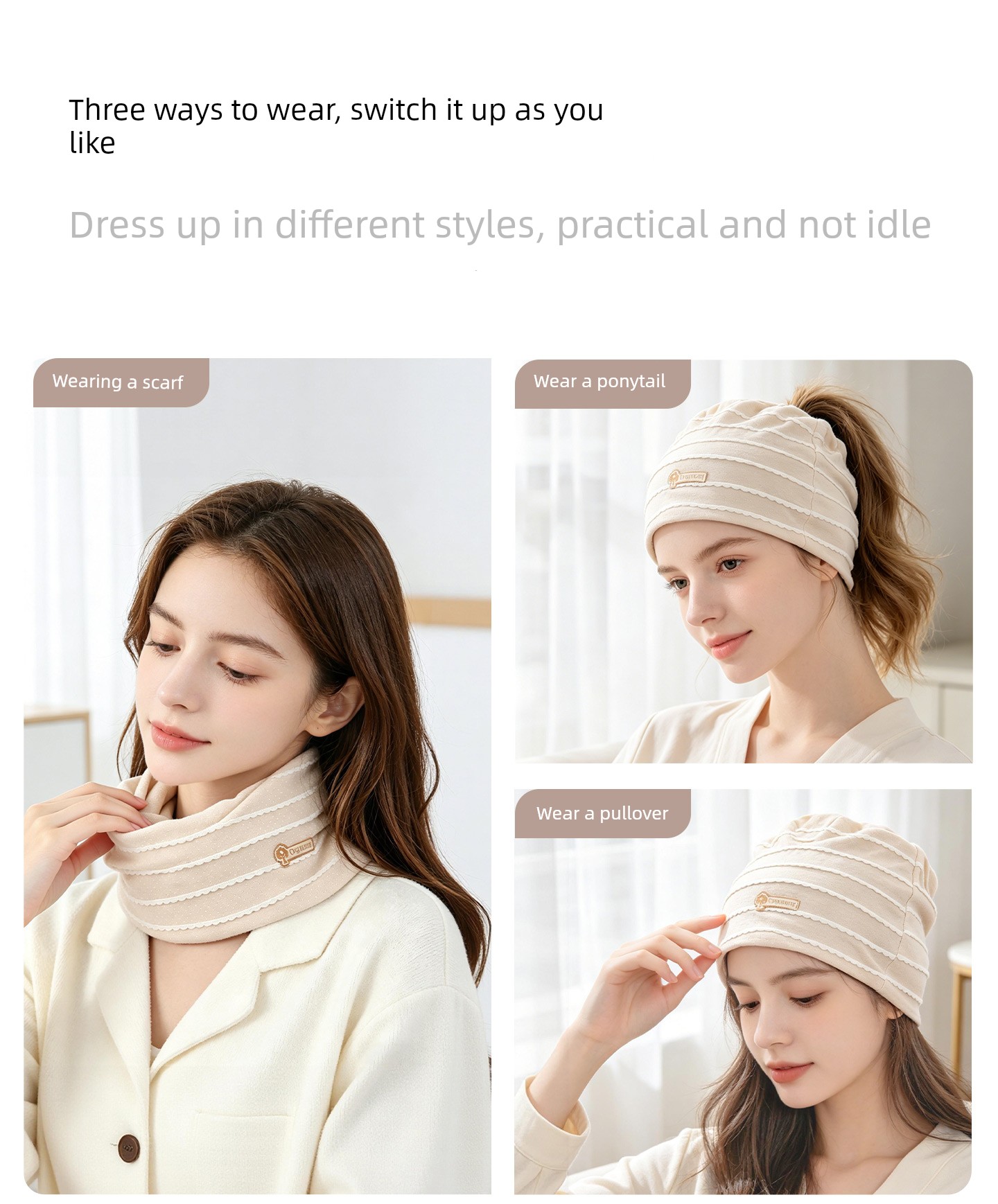 Maternity Windproof Bandana Headband Autumn Childbirth Confinement Hat — 9