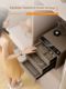 AIPU new jewelry box safe-type household small jewelry gold storage box jewelry special fingerprint unlock high-end jewelry valuable items clip Wan high-end home safe box