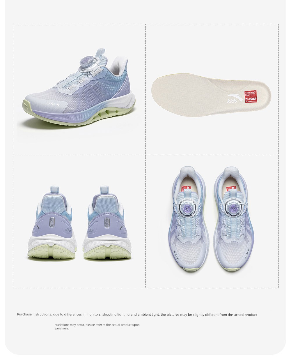 Anta Children's Foot Bridge Technology 2.0 Arch Development Running Shoes 2026 Autumn New Girls' Shoes Professional Sports Shoes — 30