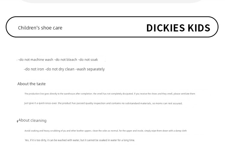 Dickies Medium and Large Children's Sports Shoes for Boys and Girls 2026 Autumn New Children's Height-Increasing Non-Slip Casual Running Shoes — 29