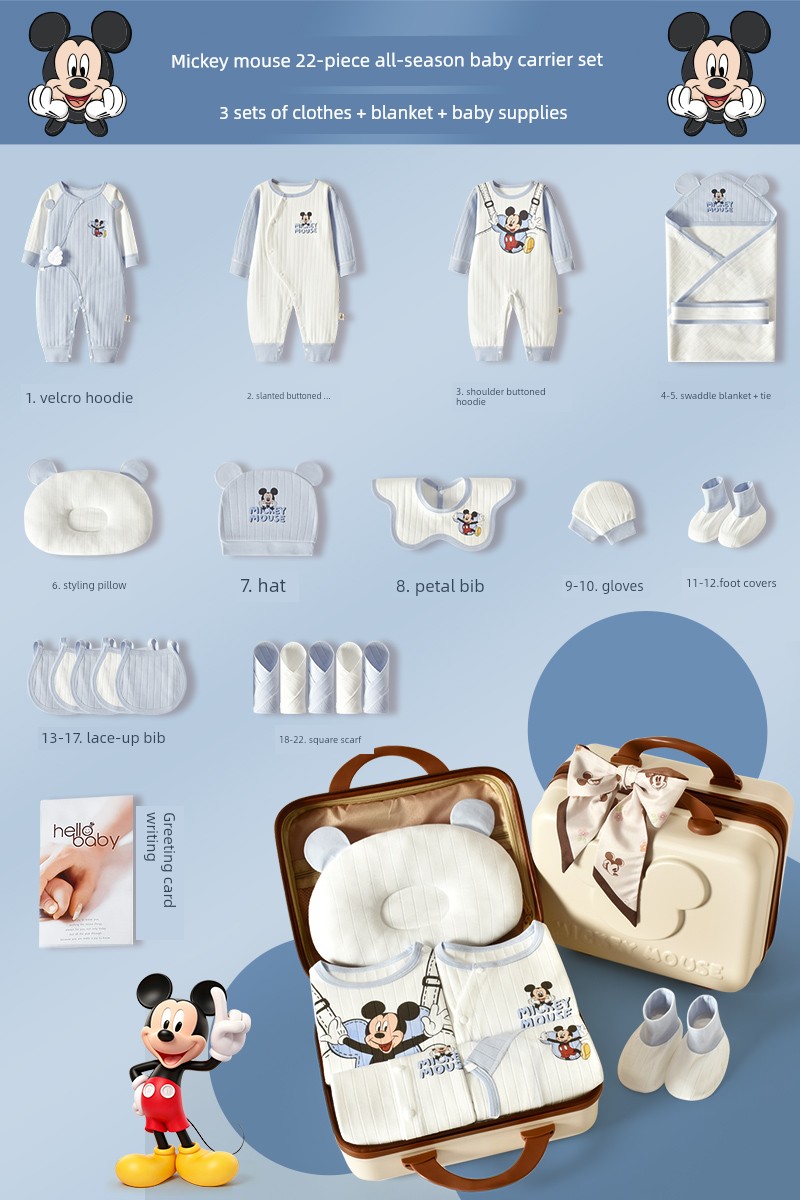 Disney Baby Gift Box Set Newborn Clothes Newborn Baby Full Moon Birth Meet Gift Supplies Upscale — 5