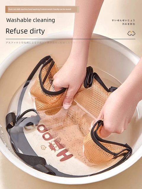 Storage bag hanging bag wall hanging plush toys sorting magic bag bathroom baby shower drain basket hanging wall net bag