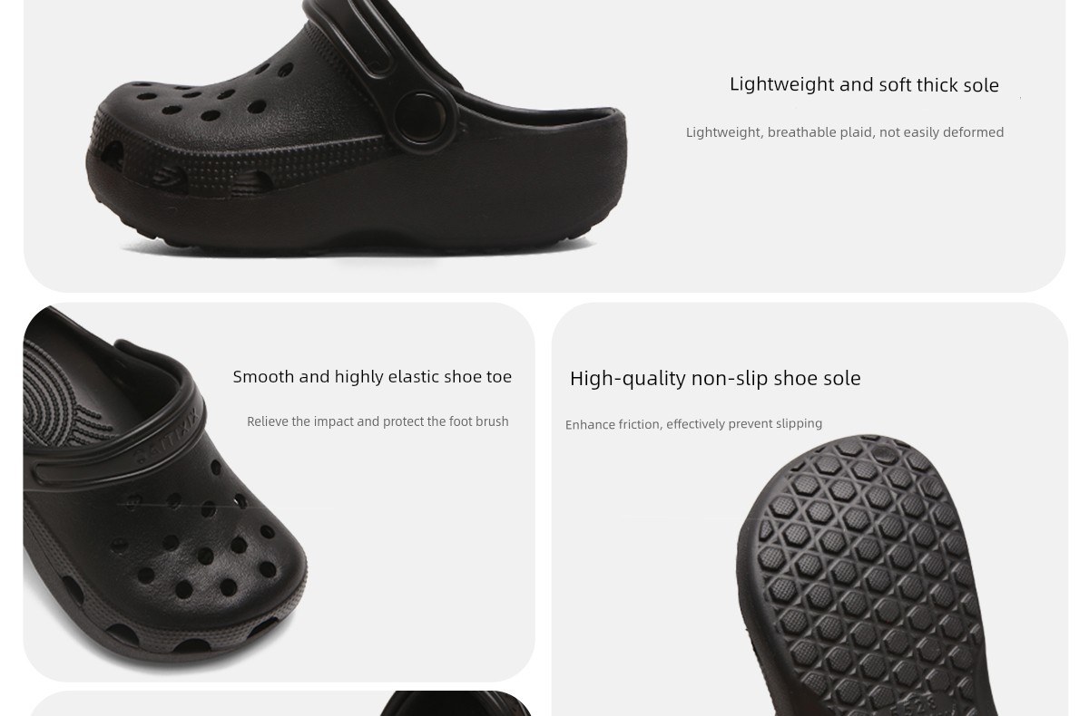 Thin Strap Children's Clogs Japanese Style Simple Boys' and Girls' Outdoor Beach Sandals Summer Parent-Child Closed-Toe Slippers — 8