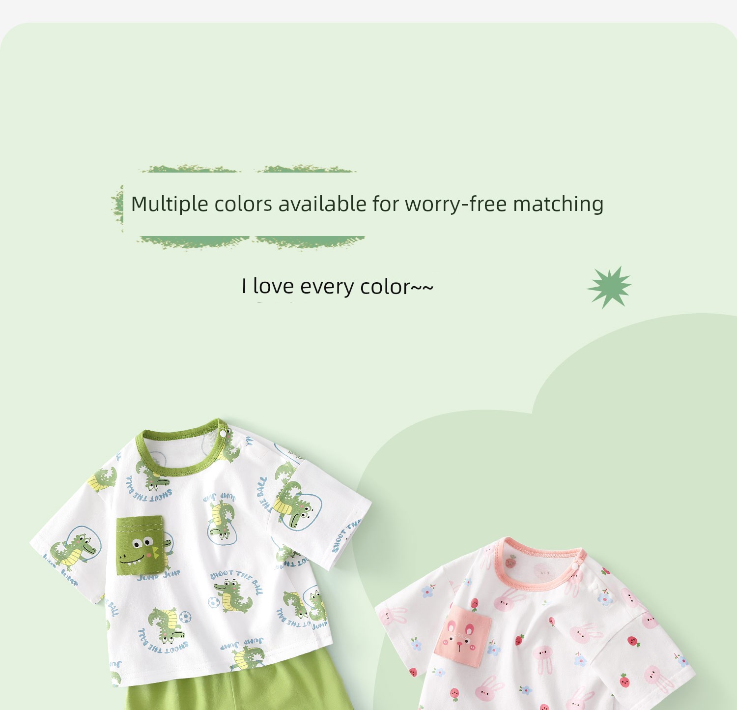 Baby Summer Outfit 2026 New Style Thin Clothing for Infants and Toddlers, Boys and Girls Short-Sleeve Shorts Children's Two-Piece Set — 7