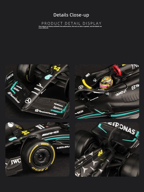 比美高F1赛车模型1:43奔驰F1车模W14方程式梅赛德斯合金车模仿真