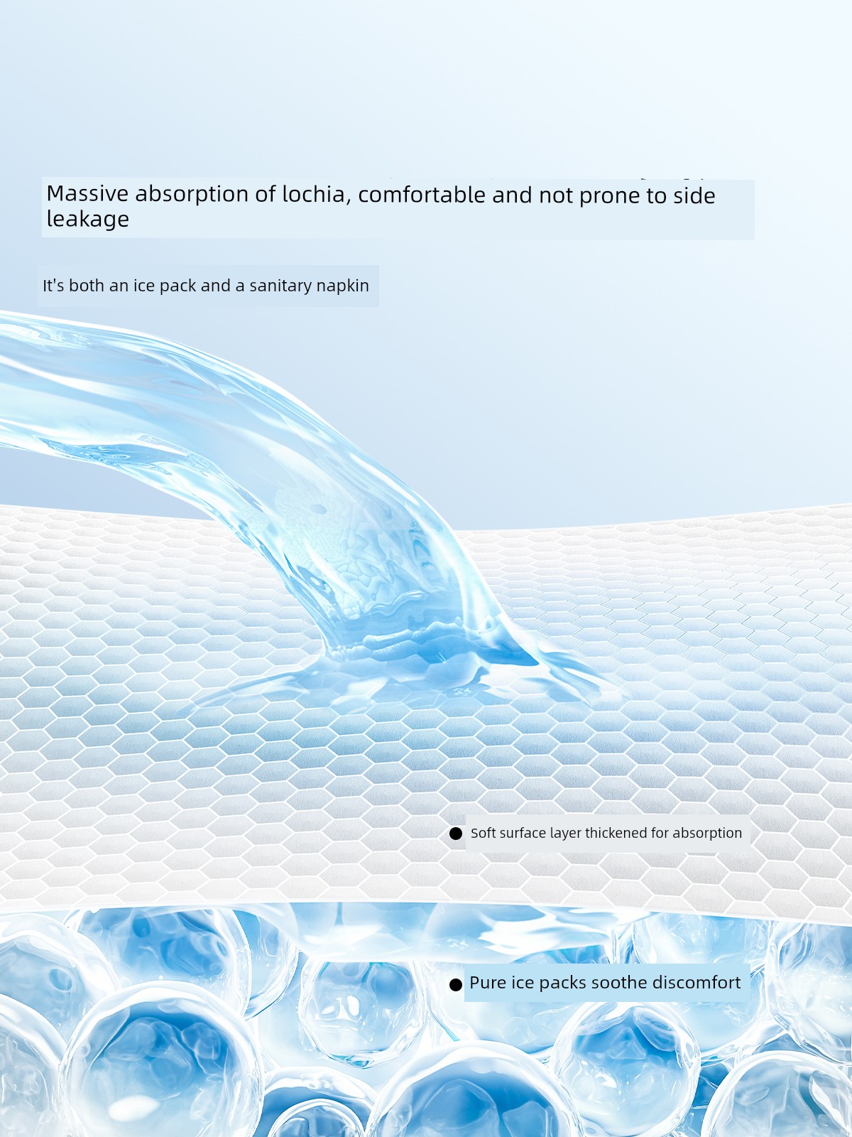 Manxi Maternity Cold Compress Pad for Natural Birth, Postpartum Perineal Cold Compress Ice Pad for Pregnant Women, C-Section Care Ice Pad — 2