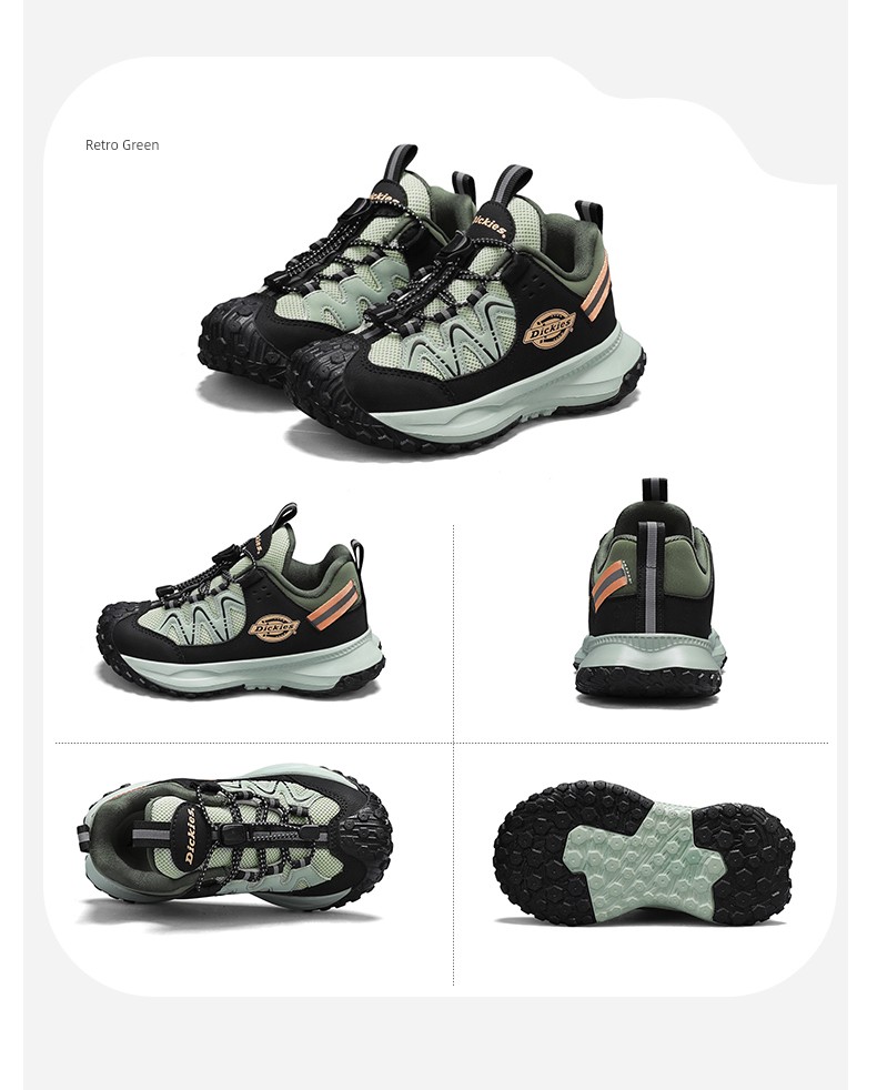 Dickies Medium and Large Children's Sports Shoes for Boys and Girls, 2026 Autumn New Model, Lightweight Shock-Absorbing Wear-Resistant Dad Shoes — 26