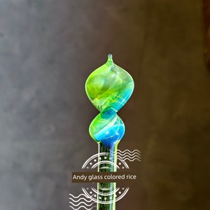 Exp50 Smoked Tree Color-Changing Green Rods for Glassblowing, Colored High Borosilicate Glass Hard Material