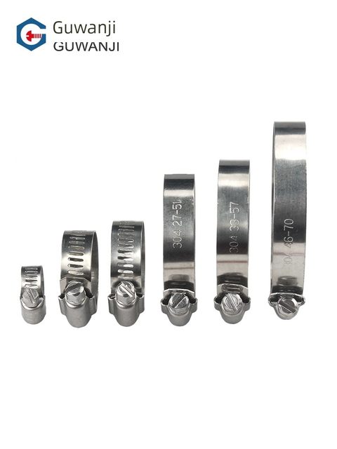 304 stainless steel throat hose clamp, strong water pipe clamp fixing ring clamp pipe clamp fast loading gas pipe clamp buckle
