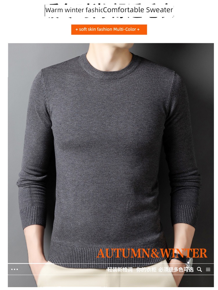 Romon Medium high collar winter keep warm Sweater Undershirt