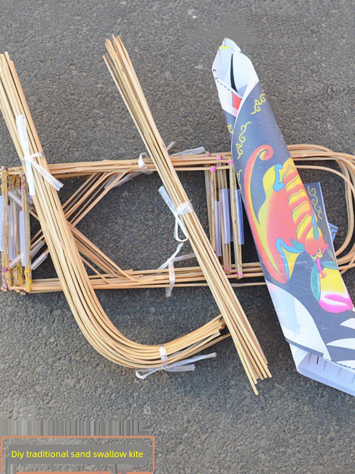 Traditional Shayan Kite DIY Hands-on Assembly and Production Educational Graffiti Painting Flying Teaching Matching Activity Semi-Finished Products