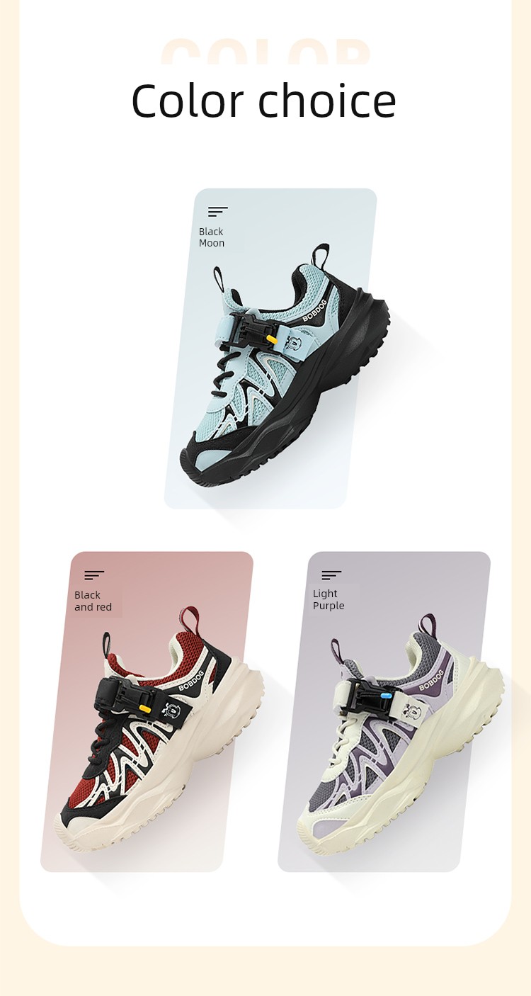 Babudou Kidsren's Sports Shoes New Autumn Mesh Breathable Mesh Shoes for Middle-Aged and Older Boys' Shoes Student Running Shoes — 8