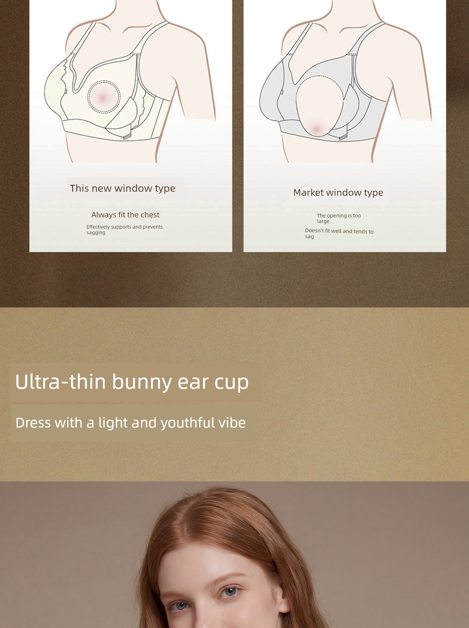 Breastfeeding Bra, Summer Thin Style, Special Anti-Sagging Front-Opening Bra for Postpartum Breastfeeding, Ultra-Thin Breathable Maternity Bra — 5