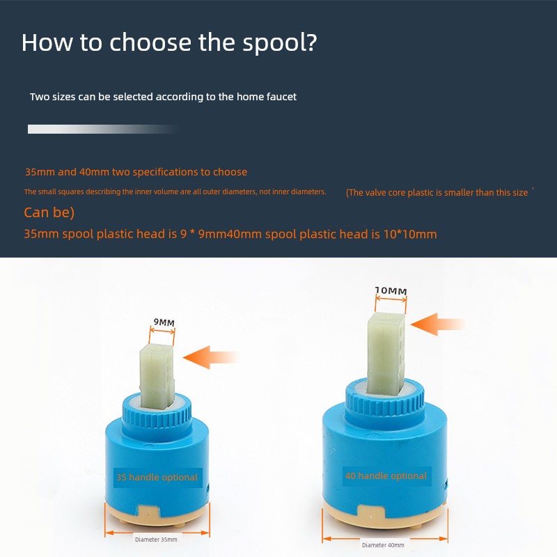 Basin Kitchen Hot and Cold Tap Handle Shower Valve Core Handle Mixing Valve Switch Handle Repair Accessories