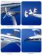 Simulated ABS assembled aircraft model L-1049 KLM DASH8Q300 Air New Zealand ornaments