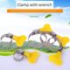 Throat clamp stainless steel tightening hoop handle clamp clamp water pipe hose clamp joint gas pipe fixing