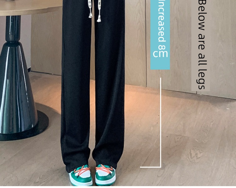 female summer Thin money High waist white leisure time Wide leg pants