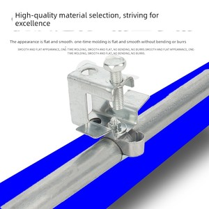 Kbg Steel Structure Fixed Pipe Clamp Jgd Pipe Hoop Wire Pipe Fixed Hanger Galvanized Steel Beam Clamp I-Beam Clamp
