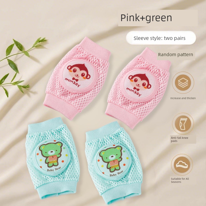 Baby Knee Pads for Crawling, Infant Knee Protectors, Children's Anti-Fall Crawling Gear, Toddler Learning Crawling Elbow Pads, Summer Thin Version — 4