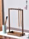 Creative brush hanging pen holder Four treasures of study and retro solid wood nan bamboo brush holder Students use desktop storage brush to shelve