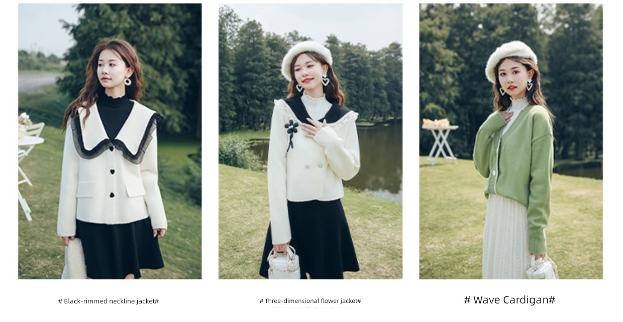 High collar spring and autumn Agaric edge Versatile Self-cultivation Condom sweater