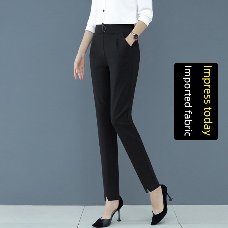 spring and autumn winter Hot money Nine points Plush leisure time trousers