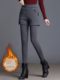 Two-piece fall and winter leggings plus velvet thickened warm wear high-waisted, integrated small-foot casual pants