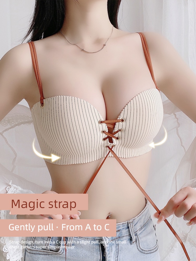 Small chest Gather together Wireless  suit sexy Underwear
