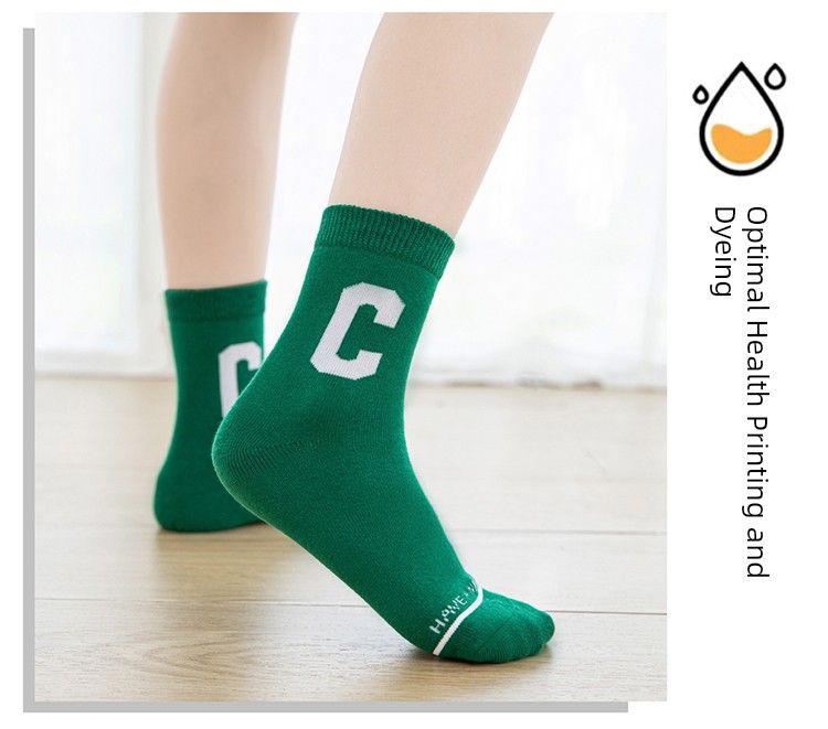 Pure Cotton Spring and Autumn Girl Deodorizing Filter Children's Socks — 14