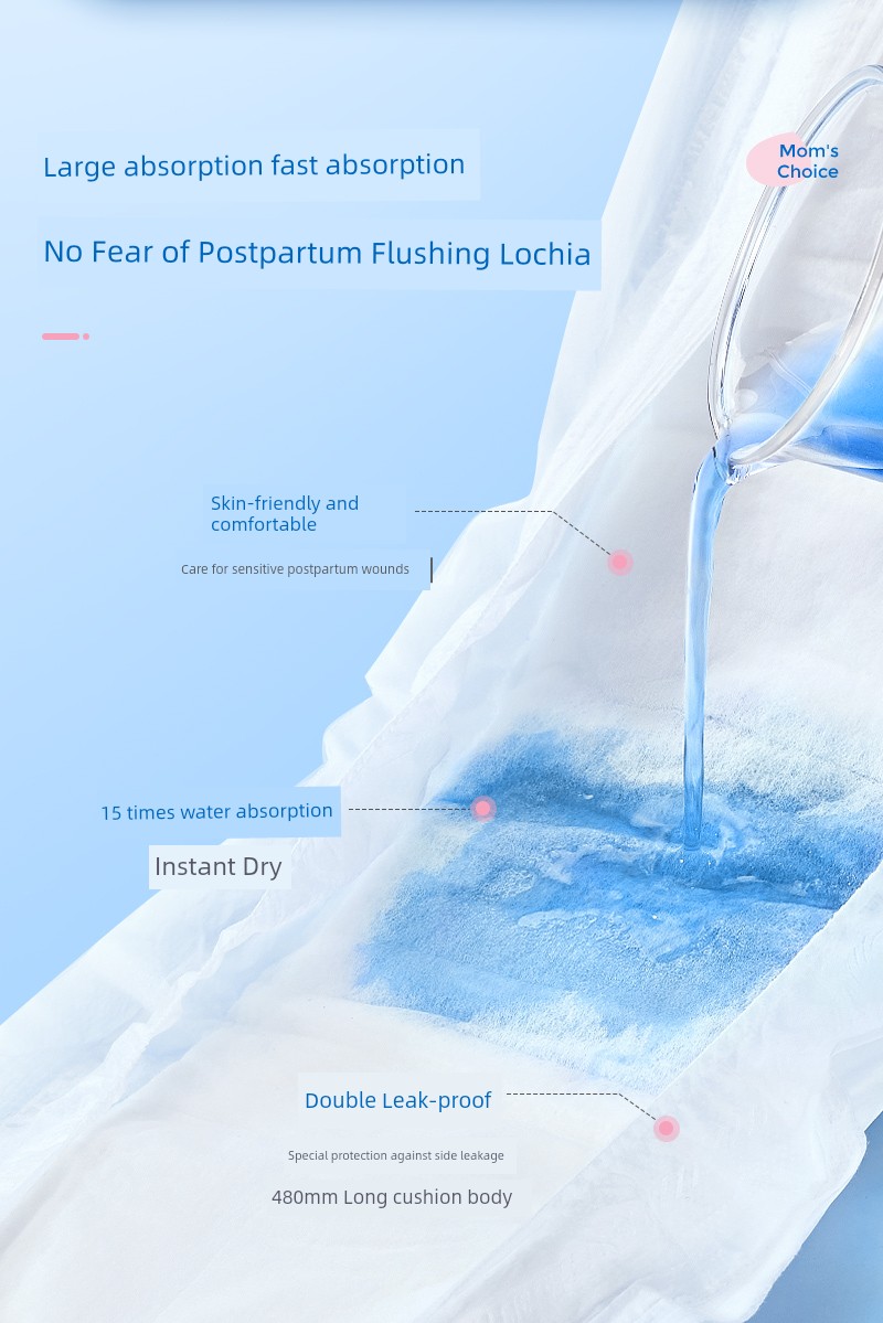Zichu Long Night Use Widen Large Size Maternal Sanitary Napkin — 4