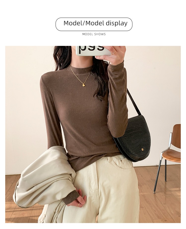 Autumn and winter thread Self-cultivation Long sleeve T-shirt Thin money Undershirt