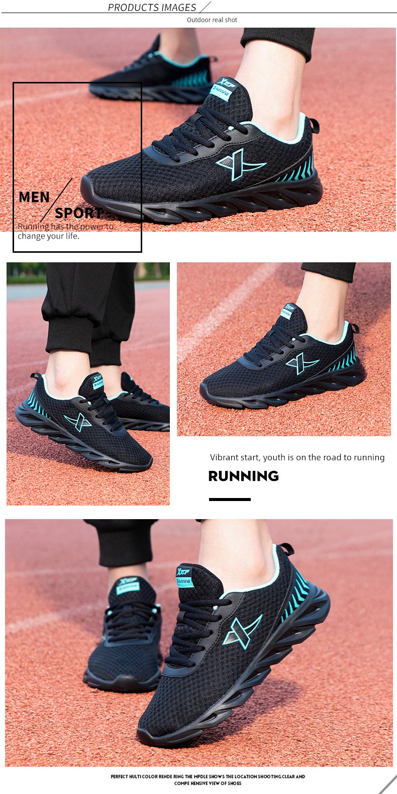 Tebu Black Autumn Mesh Breathable Kids Sneaker — 16