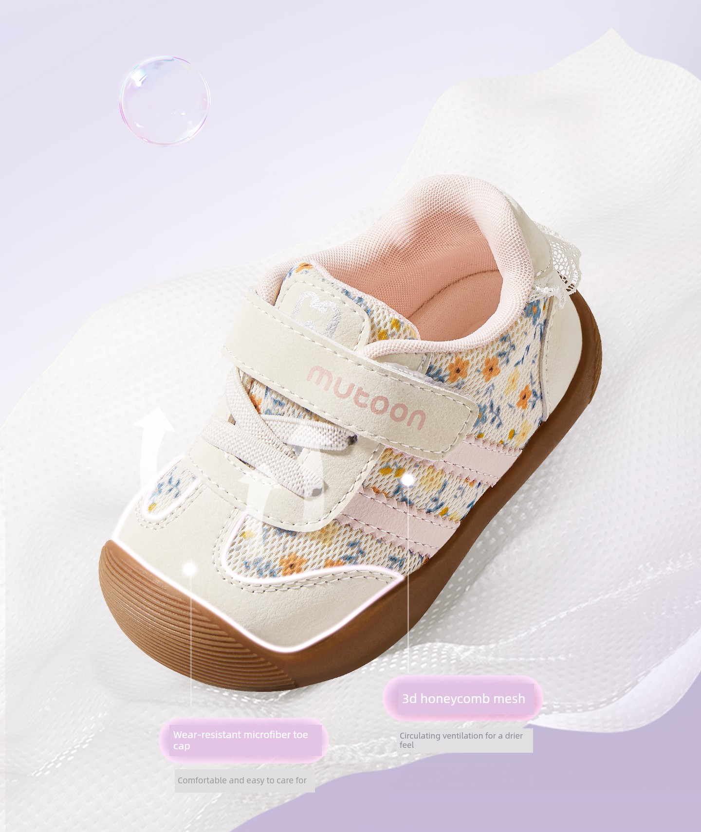 Children's Shoes for Infants, Soft-Soled Princess Training Shoes, 2026 Autumn New Breathable Mesh Functional Shoes for Girls — 10