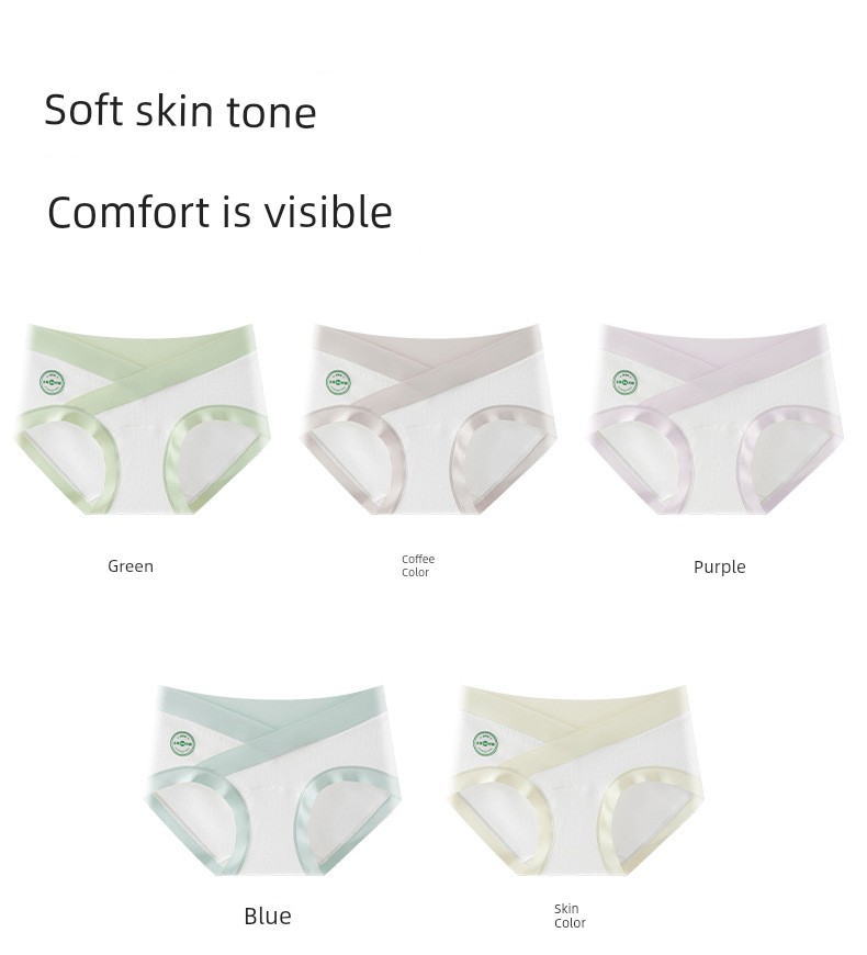 All-Cotton A-Class 2026 New Model Baby Cotton Pure Cotton Low-Waist Maternity Panties with Extended Crotch for Early, Mid, and Late Pregnancy — 18