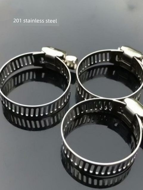 China and the United States 201 stainless steel clamp gas pipe clamp hose hose water pipe fixing fastener gas pipe oil pipe clamp