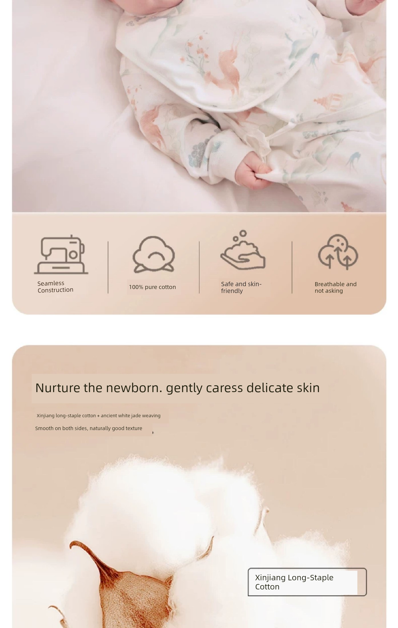 【Pregnant Mom Gift 2.0 - New Customers Starting at 39.9】Happy Bear Newborn Romper Baby Jumpsuit Gift Box Set — 5