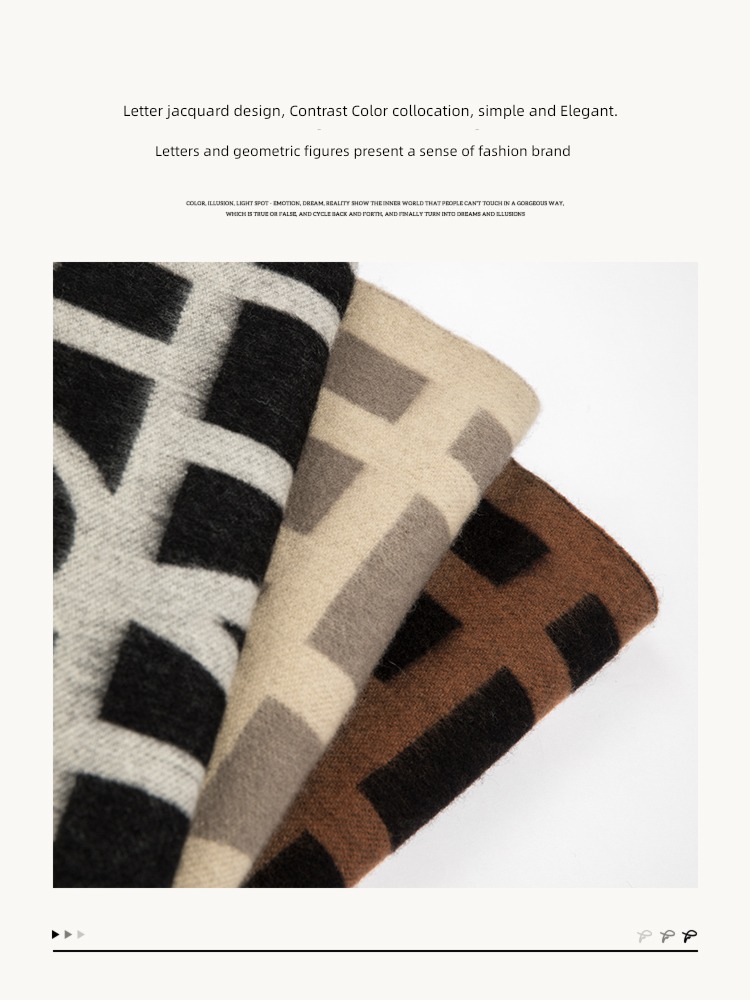 Fancet female winter Versatile high-grade Gift box scarf