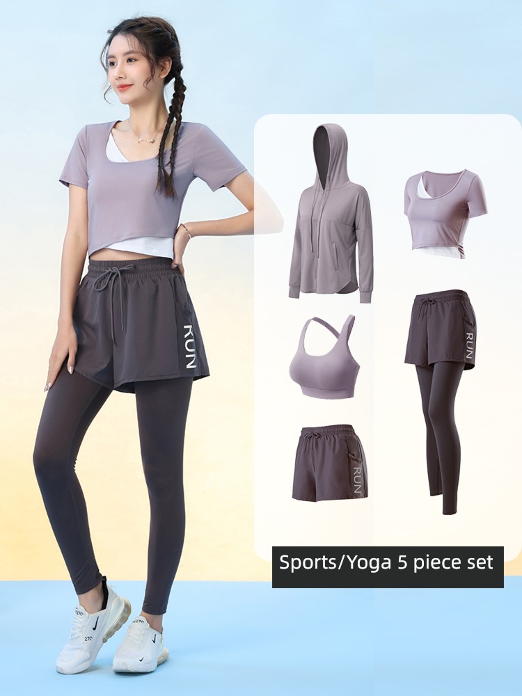 major train female good-looking Long sleeve Internet celebrity Fitness suit