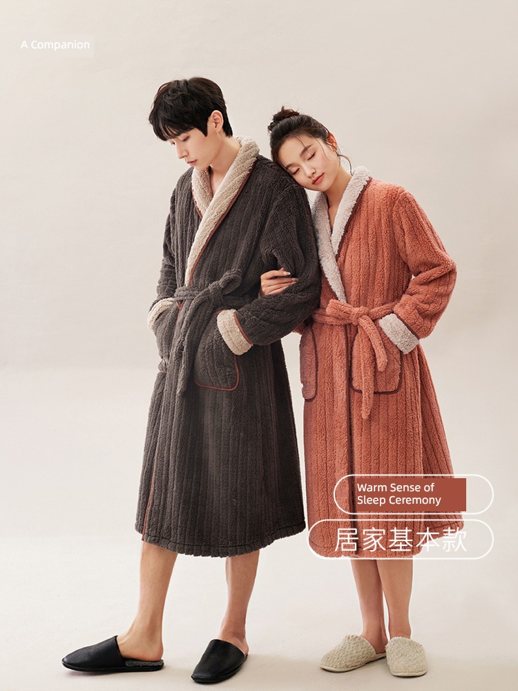 A good companion Coral velvet female Simplicity easy keep warm pajamas