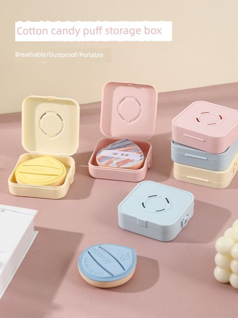 Breathable powder puff storage box Air cushion Puff box Empty box Portable acrylic special dustproof makeup