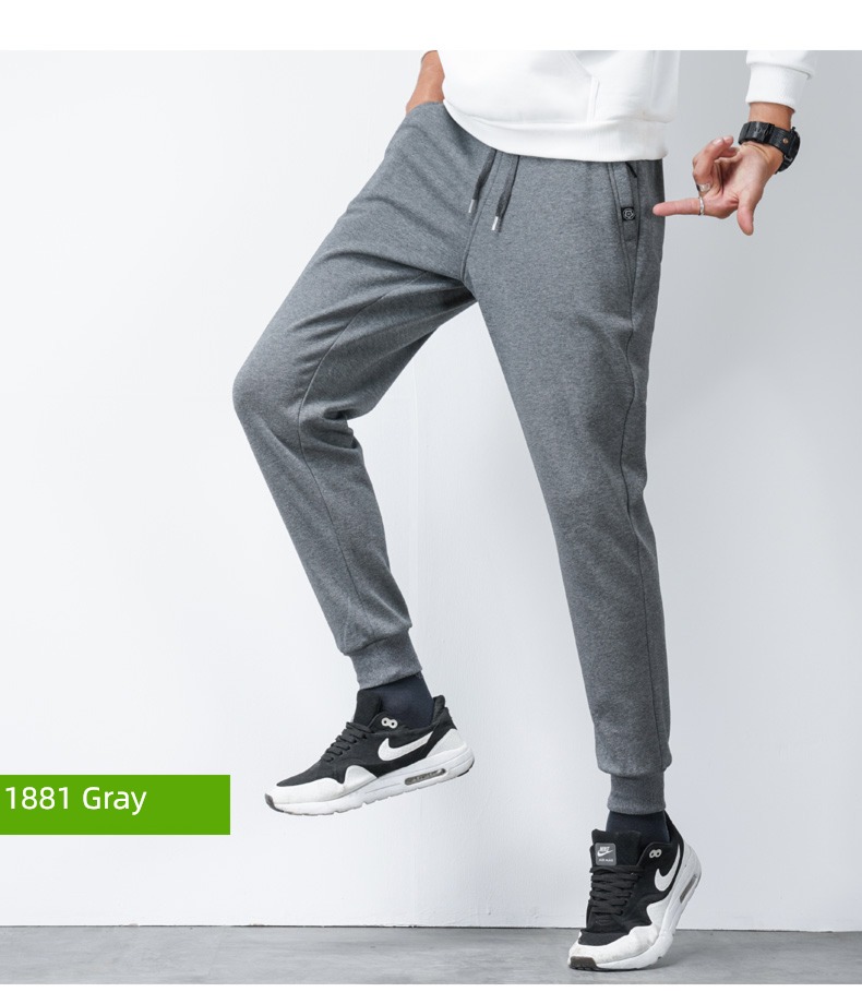 NGGGN easy Korean version knitting Autumn clothes Sports pants