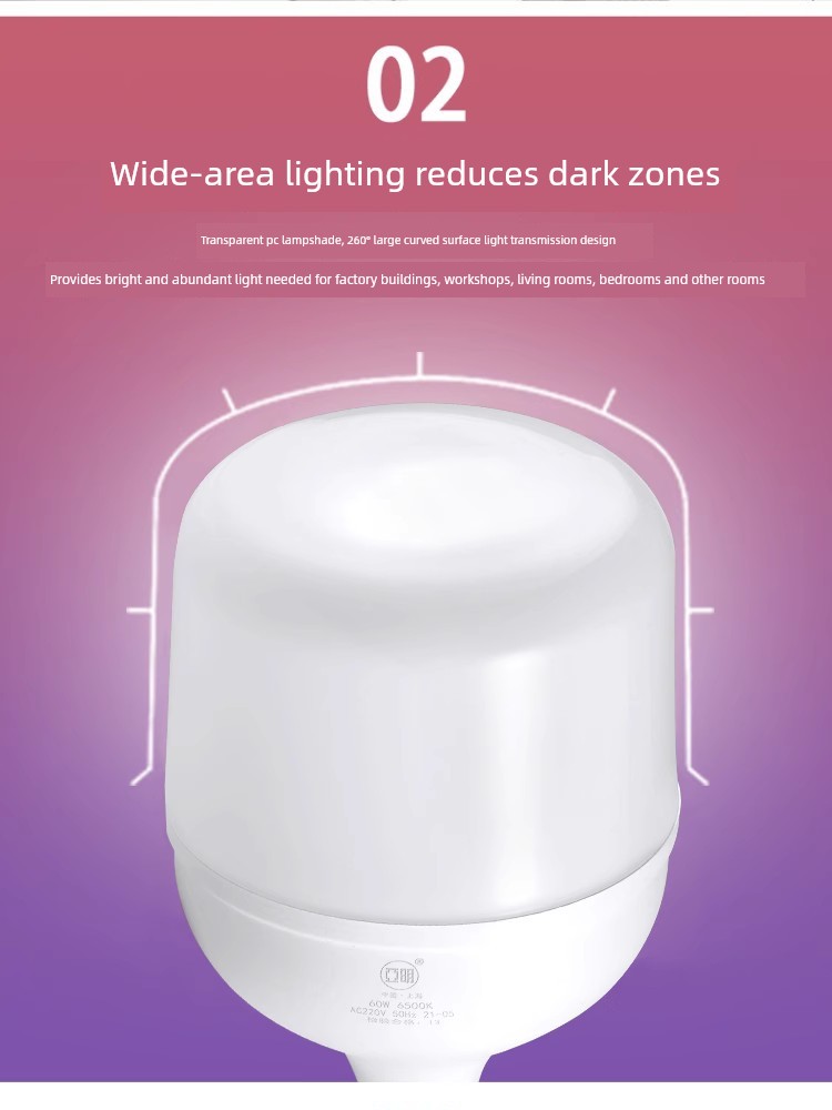 Shanghai Yaming Led Nano Bulb Flicker-Free Energy-Saving Lamp Sound and Light Control Super Bright Full Watt Household E27 Screw Base Bulb