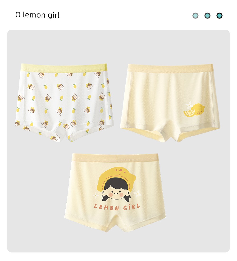 Beitais [Mianmianbing] Children's Underwear Summer Ice Silk Breathable Girls' Toddler and Older Children's Mulberry Silk Boxer Shorts — 23