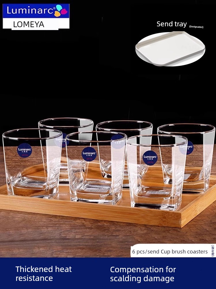 Lemeiya 6 PCs For Home Transparent Heat Resistant Glass