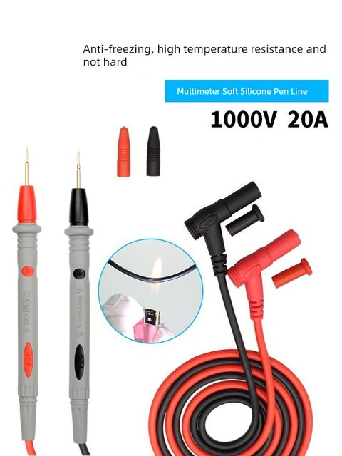 Mestek silicone multimeter pen probe tip plug electrician special measurement wire clamp shape meter general genuine product